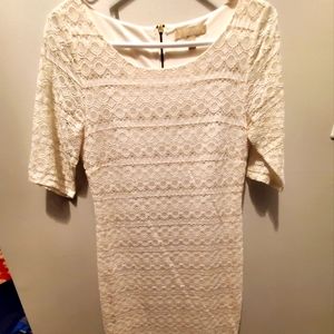 Banana republic white lacey dress